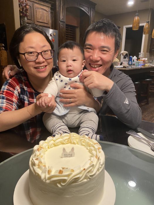 happy parents with their baby