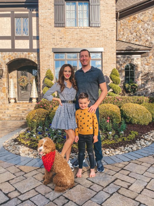 The Busch Family smiling