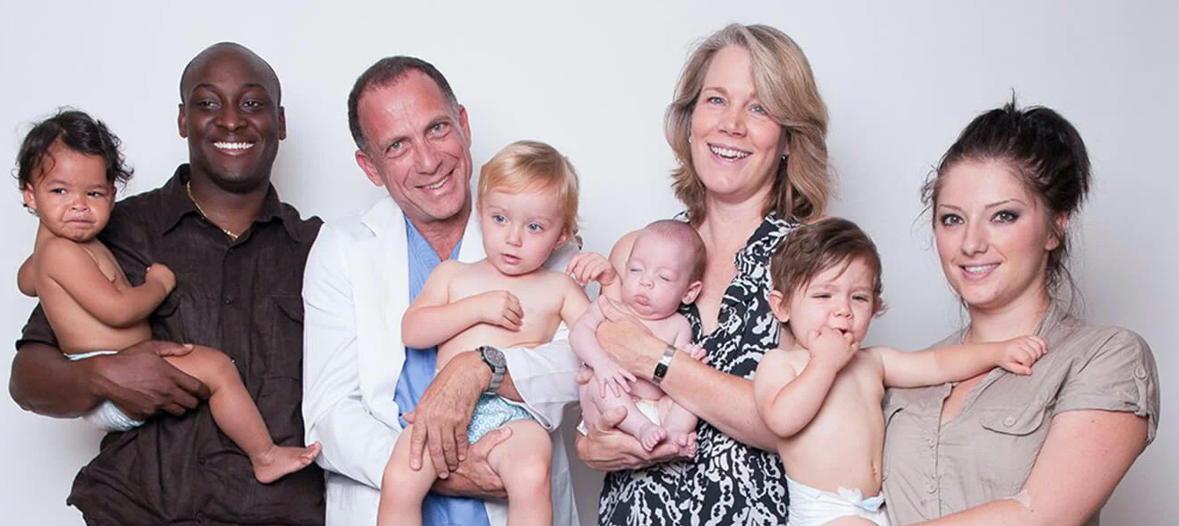 Dr. Lavy with New England Fertility families